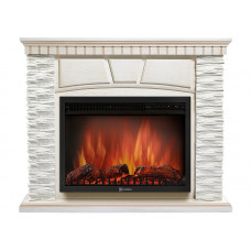Портал Firelight Porto 25U (угловой) камень белый, шпон белёный дуб Портал Firelight Porto 25U (угловой) камень белый, шпон белёный дуб
