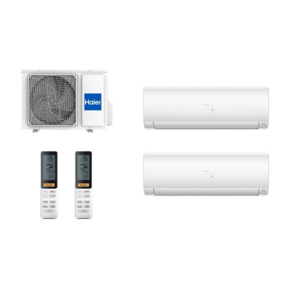 Кондиционер, мультисплит-система на 2 комнаты Haier Flexis 2U40S2SM1FA,AS25S2SF2FA - White/*2шт. (40м2)