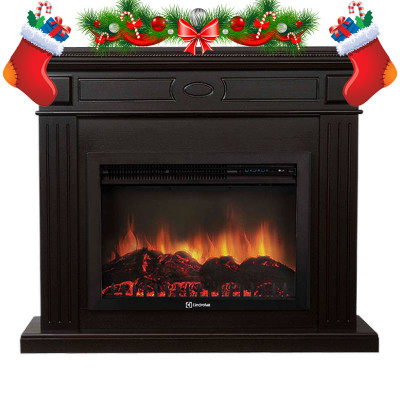Каминный комплект портал Bianco 26/30 V + Очаг электрический Electrolux EFP/P-3020LS