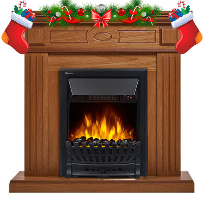 Каминный комплект портал Bianco Classic O + Очаг электрический Electrolux Classic EFP/P-1020LS