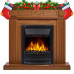 Каминный комплект портал Bianco Classic O + Очаг электрический Electrolux Classic EFP/P-1020LS
