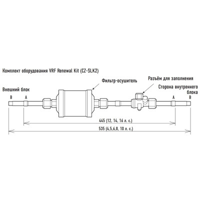 Комплект перехода с фреона R22 Panasonic CZ-SLK2