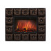Каминокомплект: Очаг Electrolux EFP/P-3020LS с порталом Firelight Crystal 30 тёмная экокожа