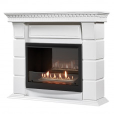 Биокамины Каминокомплект: Биокамин Firelight BFP/P-2520, портал Elegante 25 белый Биокамины Каминокомплект: Биокамин Firelight BFP/P-2520, портал Elegante 25 белый