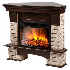 Портал Firelight Forte Wood 25U (угловой) камень коричневый, шпон темный дуб Портал Firelight Forte Wood 25U (угловой) камень коричневый, шпон темный дуб