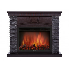 Портал Firelight Porto 25U (угловой) камень черный, шпон венге Портал Firelight Porto 25U (угловой) камень черный, шпон венге