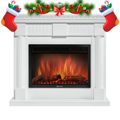 Каминный комплект портал Colonna 25U W + Биокамин Firelight BFP/P-2520