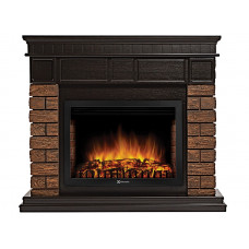 Портал Firelight Bricks Wood 25 камень темный, шпон венге Портал Firelight Bricks Wood 25 камень темный, шпон венге