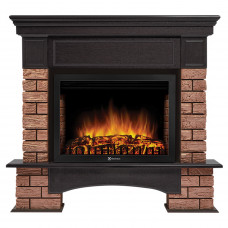 Портал Firelight Forte Wood 25 камень темный, шпон венге Портал Firelight Forte Wood 25 камень темный, шпон венге