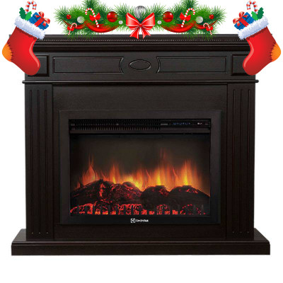 Каминный комплект портал Bianco 30 V + Очаг электрический Electrolux Sphere Plus EFP/P-3320RLS N
