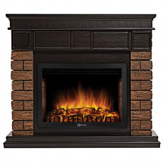 Портал Firelight Bricks Wood 25 камень коричневый, шпон темный дуб Портал Firelight Bricks Wood 25 камень коричневый, шпон темный дуб