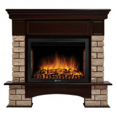 Портал Firelight Forte Wood 25 камень коричневый, шпон темный дуб Портал Firelight Forte Wood 25 камень коричневый, шпон темный дуб